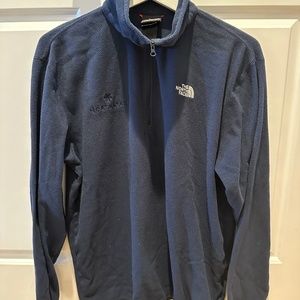 NORTHSTAR LOGO- The North Face 1/2 Zip Fleece Men's - Medium - Navy Blue - RARE